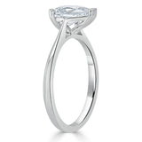 1.00ct Pear Cut Moissanite Engagement Ring, Classic Style, Available in White Gold, Platinum, Rose Gold or Yellow Gold