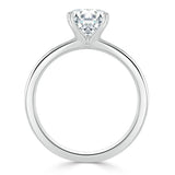 1.00ct  Round Cut Moissanite Engagement Ring, Classic Style,  Available in White Gold, Platinum, Rose Gold or Yellow Gold