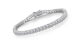 6.00ct Simulated Diamond Tennis Bracelet, 925 Sterling Silver