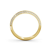 Double Edged Half Eternity Ring, Round Cut