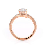 1.75ct Pear Cut Moissanite Engagement Ring, Vintage Boho Design, Available in Rose Gold, White Gold or Yellow Gold