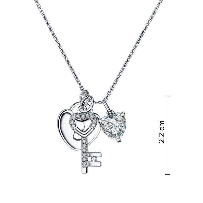1/2Ct 925 Sterling Silver Round Cut Diamond Infinity Love Heart Women' –  atjewels.in