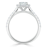 1.45ct Radiant Cut Moissanite Engagement Ring, Classic Style,  Available in White Gold, Platinum, Rose Gold or Yellow Gold