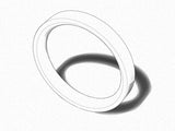 Flat Court Shaped Wedding Band, Polished Finish, Choose Your Metal & Width