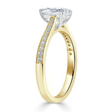 1.20ct Pear Cut Moissanite Engagement Ring, Classic Style, Available in White Gold, Platinum, Rose Gold or Yellow Gold