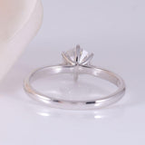 1.00ct Classic Round Cut Moissanite Engagement Ring, Available in White Gold or Platinum