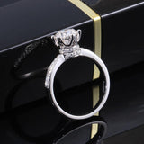 1.00ct Round Cut Moissanite, Classic Engagement Ring, Available in White Gold or Platinum