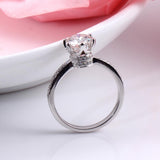 1.00ct Round Cut Moissanite, Classic Engagement Ring, Available in White Gold or Platinum