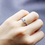 0.75ct Oval Cut Moissanite, Classic Engagement Ring, Available in White Gold or Platinum