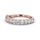 Half Eternity Ring, Round Cut Classic Design