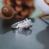 2.00ct Round Cut Moissanite Engagement Ring, Available in White Gold or Platinum