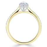 1.20ct Pear Cut Moissanite Engagement Ring, Classic Style, Available in White Gold, Platinum, Rose Gold or Yellow Gold