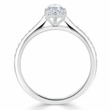 1.20ct Pear Cut Moissanite Engagement Ring, Classic Style, Available in White Gold, Platinum, Rose Gold or Yellow Gold