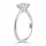 1.00ct  Princess Cut Moissanite Engagement Ring, Classic Style,  Available in White Gold, Platinum, Rose Gold or Yellow Gold