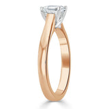 1.00ct  Princess Cut Moissanite Engagement Ring, Classic Style,  Available in White Gold, Platinum, Rose Gold or Yellow Gold