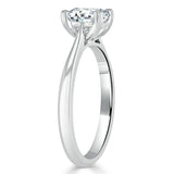 1.00ct  Cushion Cut Moissanite Engagement Ring, Classic Style,  Available in White Gold, Platinum, Rose Gold or Yellow Gold