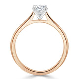 1.00ct  Cushion Cut Moissanite Engagement Ring, Classic Style,  Available in White Gold, Platinum, Rose Gold or Yellow Gold