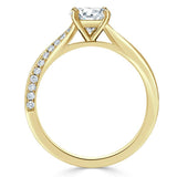 1.20ct  Cushion Cut Moissanite Engagement Ring, Classic Style,  Available in White Gold, Platinum, Rose Gold or Yellow Gold