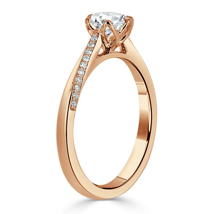 1.20ct  Cushion Cut Moissanite Engagement Ring, Classic Style,  Available in White Gold, Platinum, Rose Gold or Yellow Gold