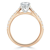 1.00ct  Emerald Cut Moissanite Engagement Ring, Classic Style,  Available in White Gold, Platinum, Rose Gold or Yellow Gold