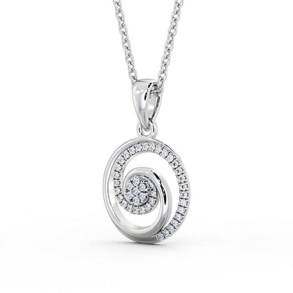 Circle Shaped Pendant 0.35ct