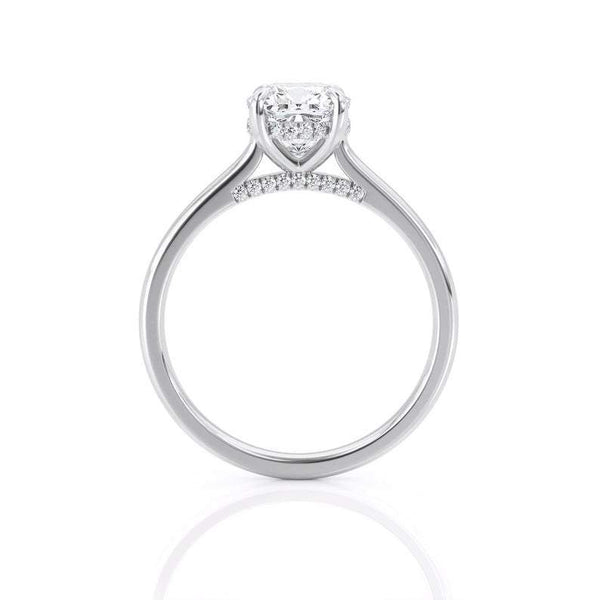 1.50ct Cushion Cut Moissanite, Classic Engagement Ring, Available in White Gold or Platinum