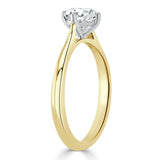 1.00ct  Round Cut Moissanite Engagement Ring, Classic Six Claw,  Available in White Gold, Platinum, Rose Gold or Yellow Gold