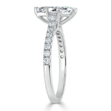 Lab-Diamond Marquise Cut Engagement Ring, Classic Style, Choose Your Stone Size and Metal