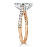 Lab-Diamond Marquise Cut Engagement Ring, Classic Style, Choose Your Stone Size and Metal