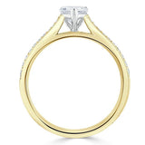 1.20ct  Heart Cut Moissanite Engagement Ring, Classic Style,  Available in White Gold, Platinum, Rose Gold or Yellow Gold