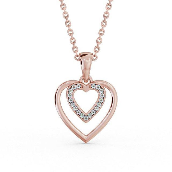 Heart Shaped Pendant 0.15ct