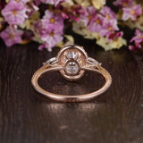 Oval Cut Moissanite Engagement Ring, Vintage Design, Choose Your Stone Size & Metal