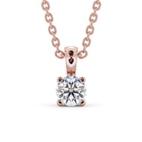 Round Cut Classic Solitaire Pendant