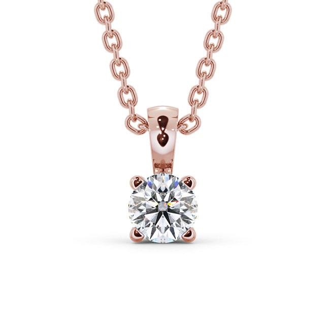 Round Cut Classic Solitaire Pendant