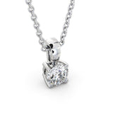 Round Cut Classic Solitaire Pendant