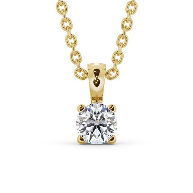 Round Cut Classic Solitaire Pendant